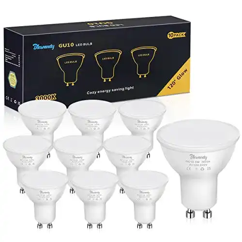 Blewandy GU10 LED Lampe Warmweiß 5W 3000K für energieeffiziente Beleuchtung