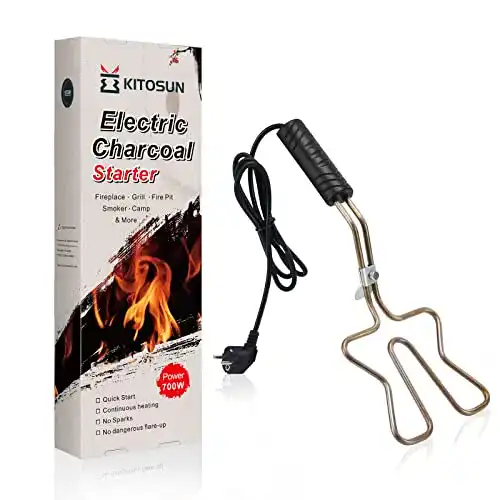Elektrischer Grillanzünder Kitosun für Holzkohle und Kamin