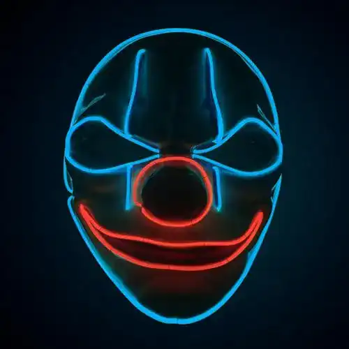 LED-Maske Original Cup für Halloween und Kostümpartys
