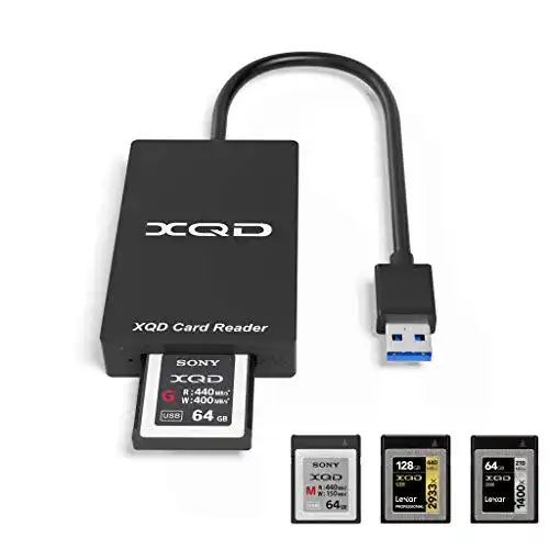 XQD-Kartenleser Cateck für Serien M und G, USB 3.0, 5 GB/s