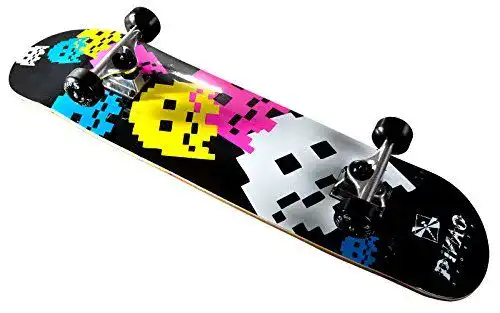 Skateboard PiNAO Sports Nalu für Kinder mit Arcade-Design