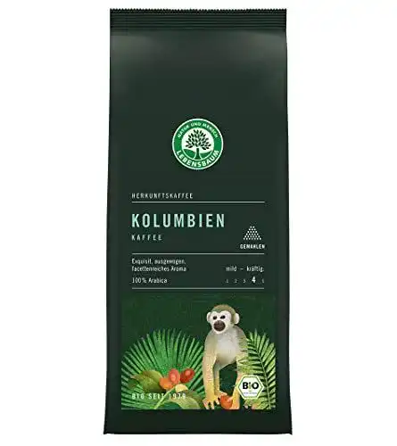 Kaffeepulver Lebensbaum Kolumbien gemahlen, Bio-Kaffee