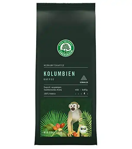 Kaffeepulver Lebensbaum Kolumbien gemahlen, Bio-Kaffee