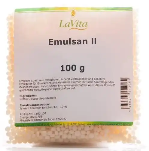 Emulgatoren Lavita Emulsan II 100 Gramm für stabile Emulsionen