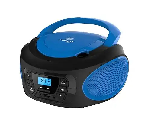 Tragbarer CD-Player von Cyberlux mit USB, FM-Radio und AUX-In