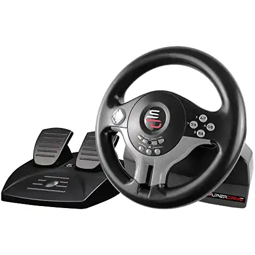Subsonic Superdrive Lenkrad für PS4 – Rennlenkrad mit Pedalen