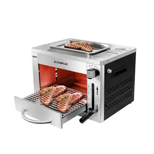 Oberhitzegrill CAMPLUX SG102 Tragbar Oberhitze Gasgrill 3,2kW