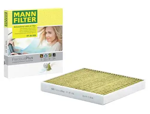 Innenraumfilter Aktivkohle MANN-FILTER FP 26 009 für optimale Luftqualität