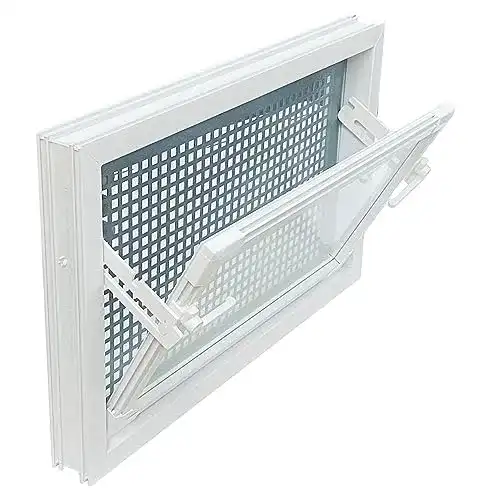 Kellerfenster Trobak weiß 80 x 40 cm mit Isolierglas 3.3