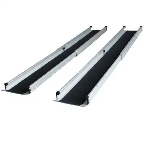 Rollstuhlrampe aus Aluminium, klappbare Alu-Rampe für Rollstühle