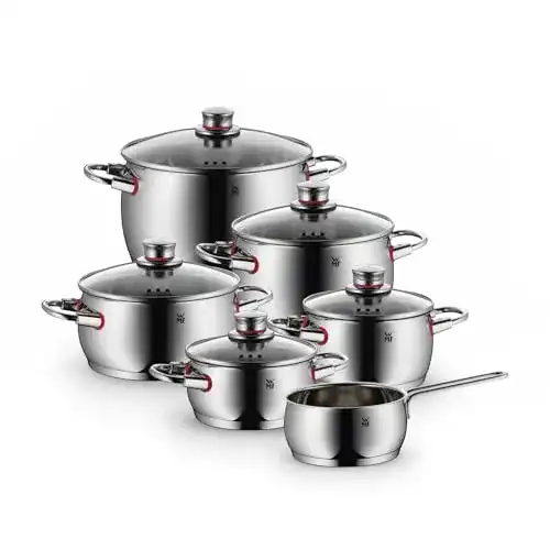 WMF Quality One Topfset Induktion 6-teilig Kochtöpfe mit Glasdeckel