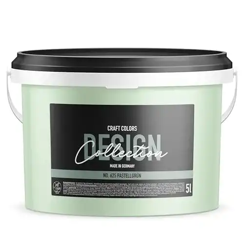 Wandfarbe Grün Craft Colors 5L edelmatt, Kreidefarbe made in Germany