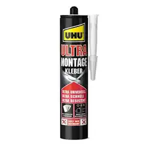 Uhu Montagekleber Ultra Kartusche, universeller Klebstoff mit 435 g