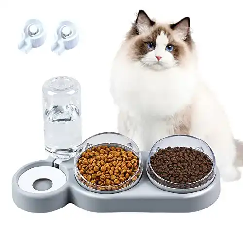 Katzennapf mit automatischem Wasserspender und Fressnapf-Set