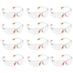 Schutzbrille Kurtzy 12er Pack mit Gummieinsatz für Arbeitsschutz