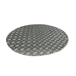 Kanaldeckel Schlögel Schachtabdeckung rund aus Aluminium Riffelblech