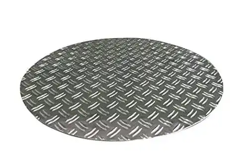 Kanaldeckel Schlögel Schachtabdeckung rund aus Aluminium Riffelblech