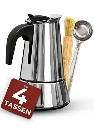 Cosumy Espressokocher für Induktion – 4 Tassen