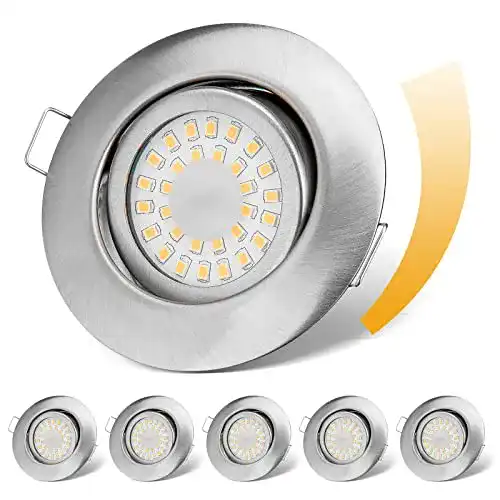 LED Einbaustrahler flach dimmbar 6W IP44 für Innenbereich