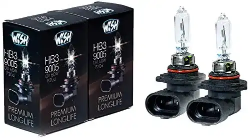 Wish HB3 9005 LongLife 12V 60W P20d Halogenlampen im Doppelpack