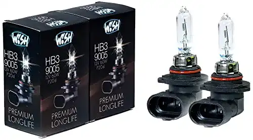 Wish HB3 9005 LongLife 12V 60W P20d Halogenlampen im Doppelpack