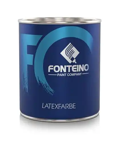 Abwaschbare Wandfarbe Fonteino Latexfarbe in Weiß für Innenräume
