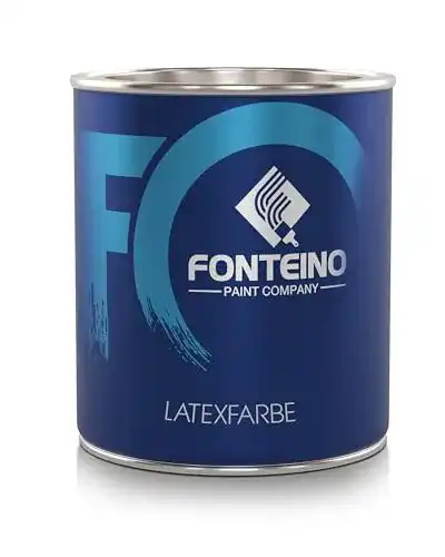 Abwaschbare Wandfarbe Fonteino Latexfarbe in Weiß für Innenräume