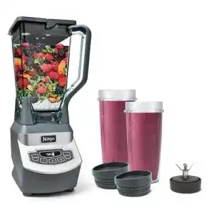 Ninja Mixer mit Nutri Ninja Cups und Bluetooth Kopfhörern