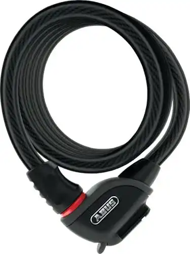 Abus Kabelschloss Phantom 8950/180 KF – Spiralkabelschloss für Fahrräder