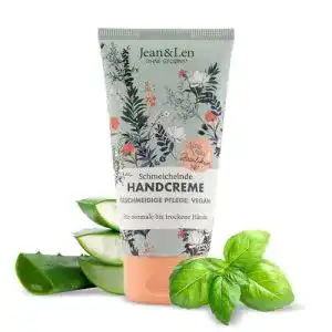 Handcreme Jean & Len mit Aloe Vera und Basilikum für intensive Pflege