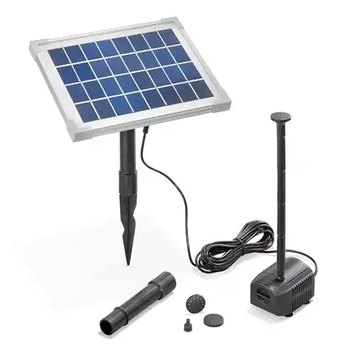 Solar Teichpumpe Esotec 5 Watt mit Solarmodul und Zubehör