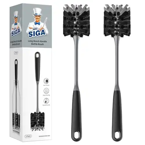 Flaschenbürste MR.SIGA Langgriff, Gläserbürste, Reinigungsbürste