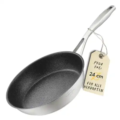 Beschichtete Pfanne Silberthal Bratpfanne 24 cm für Induktion