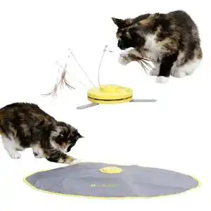 Elektrisches Katzenspielzeug 2in1 von Kerbl Pet für interaktiven Spielspaß
