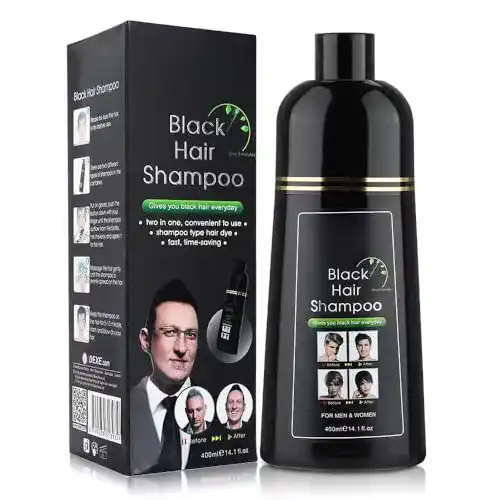 Männer Shampoo YUOLITA 400 ml für schwarzes Haar