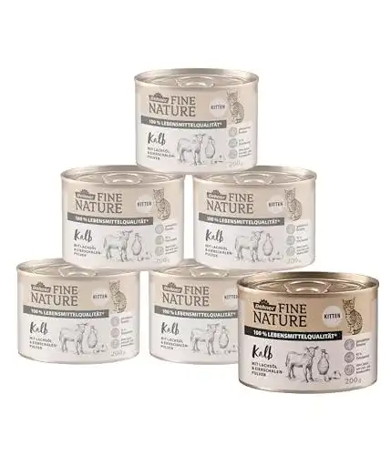 Dehner Fine Nature Katzenfutter Kitten, getreidefreies Nassfutter für junge Katzen