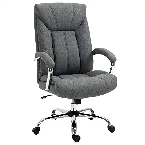 Vinsetto Bürostuhl mit Wippfunktion und ergonomischem Design