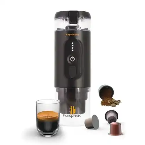 12V Kaffeemaschine Handpresso Tragbare Akku Kaffeemaschine für Unterwegs
