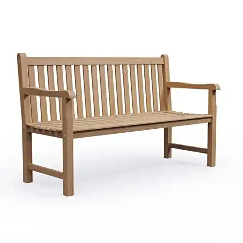 Gartenbank aus Holz für 3 Personen wetterfest und robust