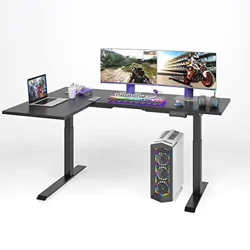 Eckschreibtisch höhenverstellbar Flexispot E1LB für Gaming und Büro