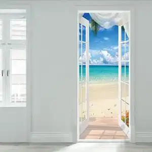 Türtapete Muyirted 3D selbstklebend 30,3″x78,7″ Landschaftsmotiv