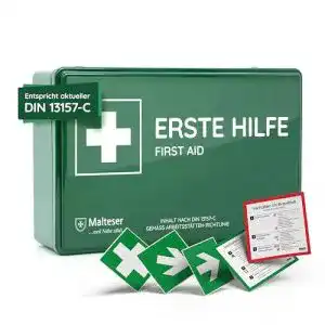 Erste-Hilfe-Koffer Flexeo Verbandkasten C nach DIN 13157:2021