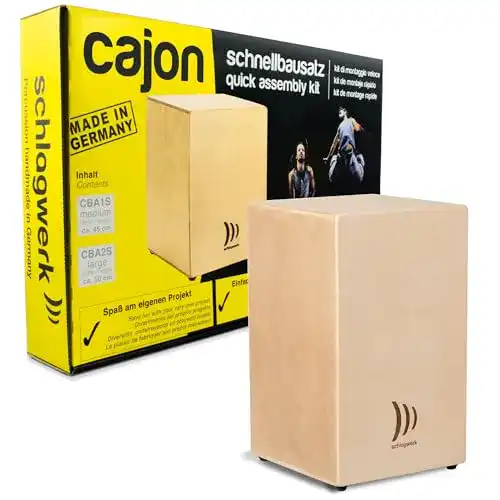 Cajon Bausatz Schlagwerk CBA20S Large aus hellem Birkenholz
