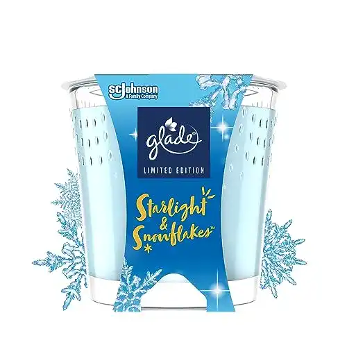 Glade Duftkerzen Starlight & Snowflakes im Glas, 6er Pack
