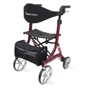 Rollator-Rollstuhl-Kombination Bescomedical Leichtgewicht Rollator