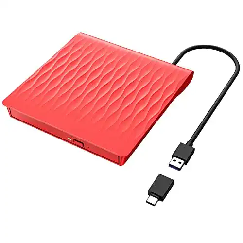 Externes DVD Laufwerk LPUNCD mit USB 3.0 und Type-C Anschluss