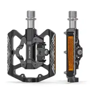 Steckpedale Gewage Klickpedale 2 in 1 Doppelfunktion Flach und Clipless