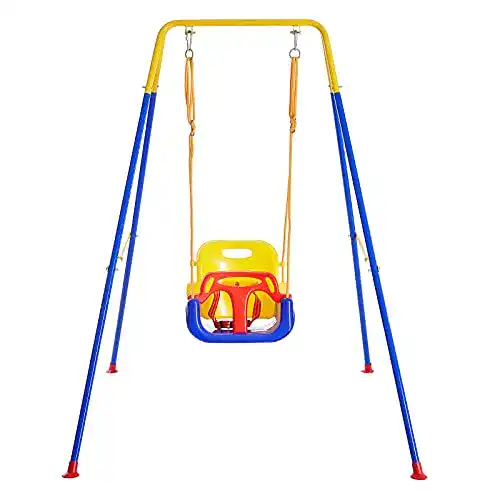 3-in-1 Babyschaukel FUNLIO mit Gestell und Sicherheitsgurt