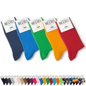 Bunte Socken für Herren von Mat & Vic’s 5 Paar feine Strümpfe