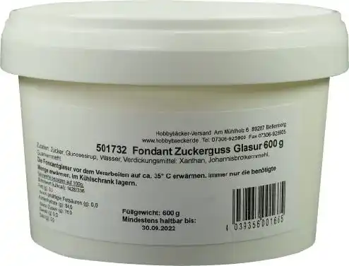 Fondant Hobbybäcker – Flüssige Glasur 600 g